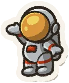 Astronaut sticker